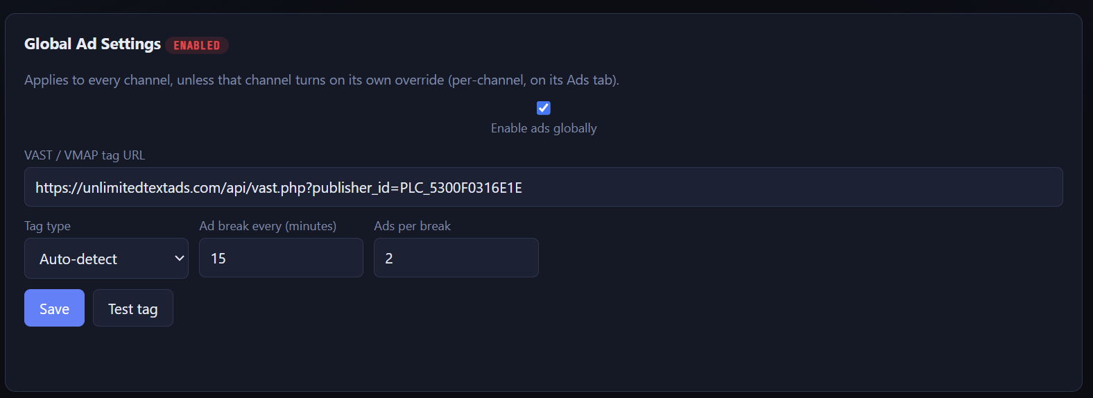 IPTV-CP VAST/VMAP Ad Insertion