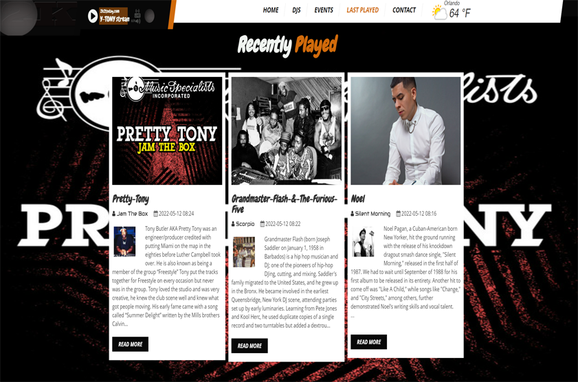 radio website builder